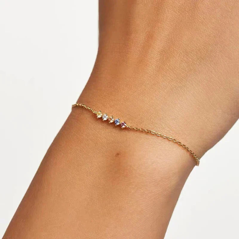 Flerfärgat Zirkonia Armband