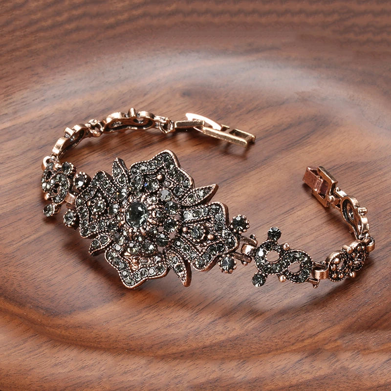 Boho Zirconia Eye Armband i Roséguld
