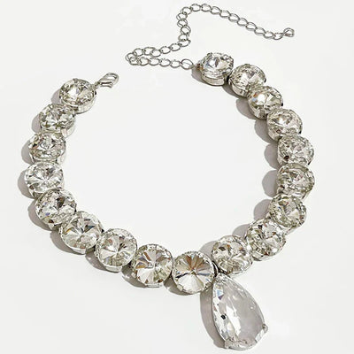 Crystal Drop hänge med zirkoner i sterling silver