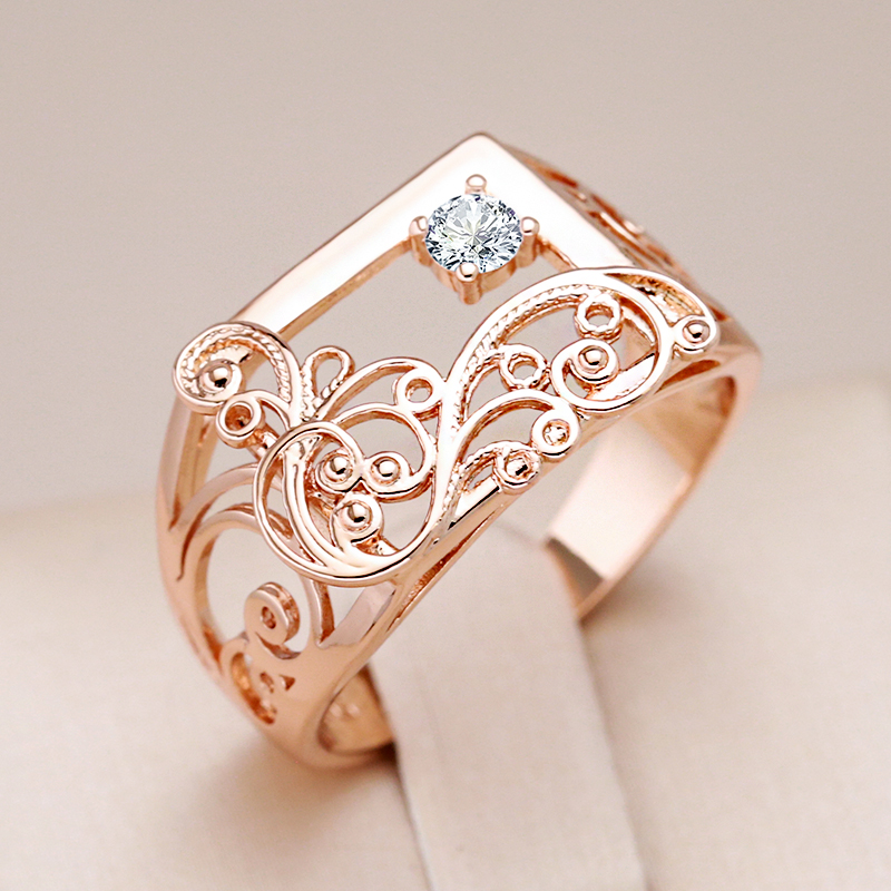 Ivy Radiant-ring med guldinfattad kristall
