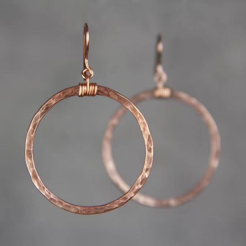 Vintage örhängen i roséguld