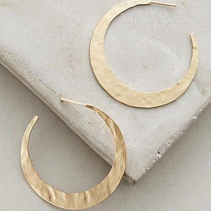Vintage ringörhängen i guld