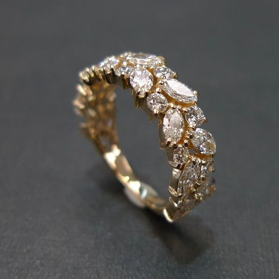 Vintage ljus guldring