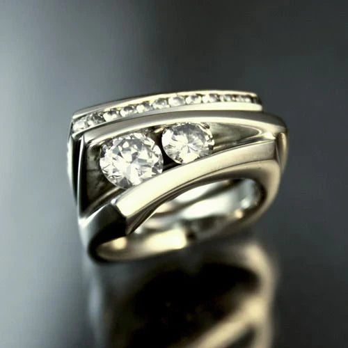 Vintage Zirkonia Fin Ring