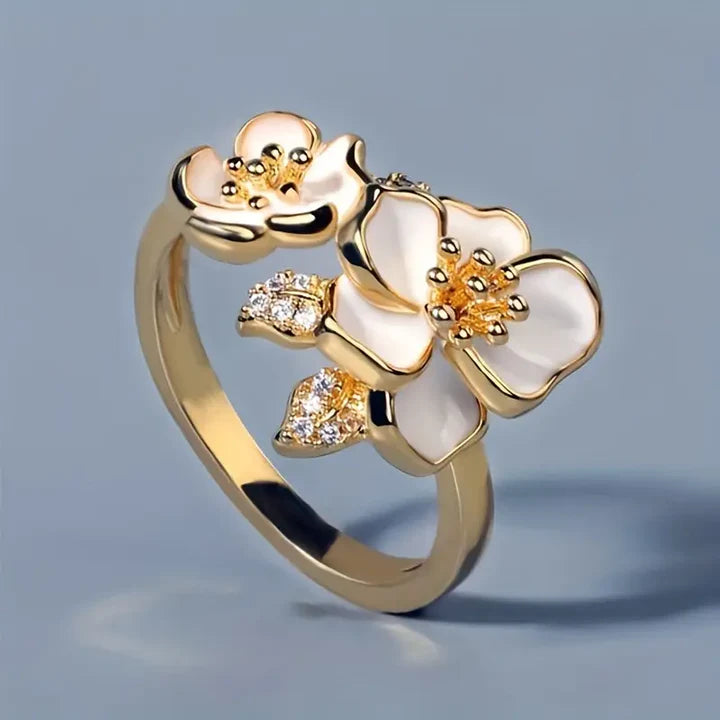 Vitblommig guldring
